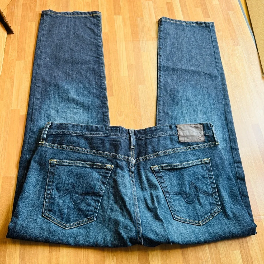 Ag Adriano Goldschmied the graduate tailored leg blue jeans size 38